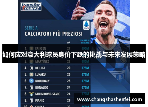 如何应对意大利球员身价下跌的挑战与未来发展策略 如何应对意大利球员身价下跌的挑战与未来发展策略